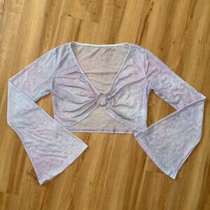 Bedazzled Meshed Long Sleeve